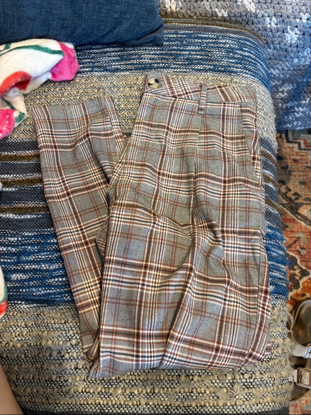 Cotton On Men's Plaid Oxford Trousers